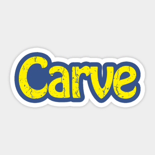 Carve Sticker